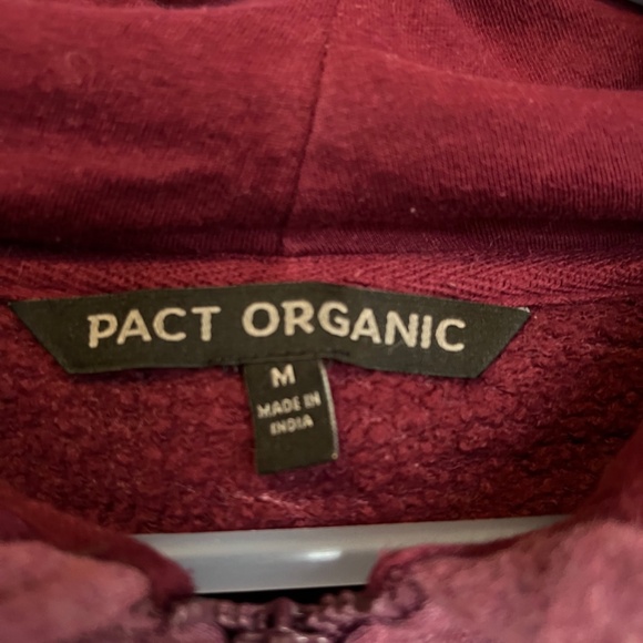 Pact Women's Burgundy Hoodie Jacket - Picture 2 of 6